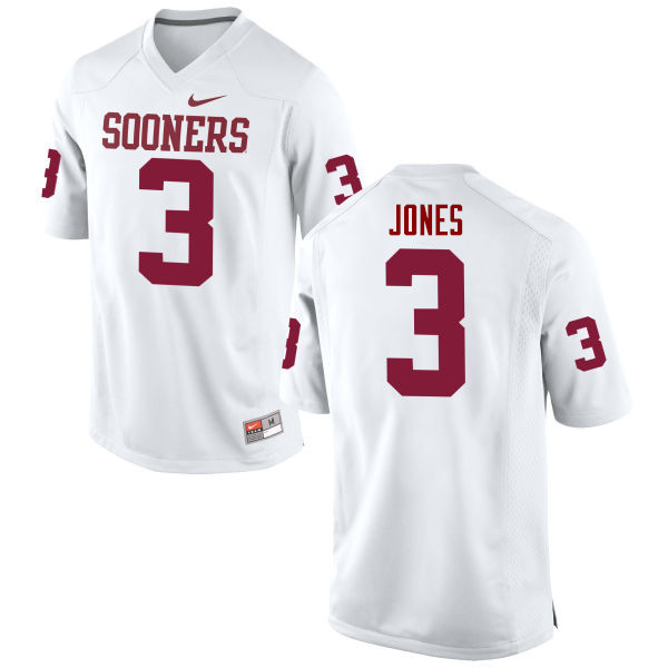 Oklahoma Sooners #3 Mykel Jones College Football Jerseys Game-White